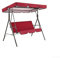 Outdoor Schaukel Abdeckung Set für 3 Personen Metall Veranda Schaukel inkl. Baldachin und Sitzbezügen