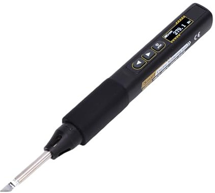 Garsent Soldering Iron Kit, 2 in 1 Smart Soldering Iron Multimeter with OLED Display, Fast Heating, Adjustable Temperature, Auto Shutoff, Includes Multimeter Test Leads, Repair Tools (Black)