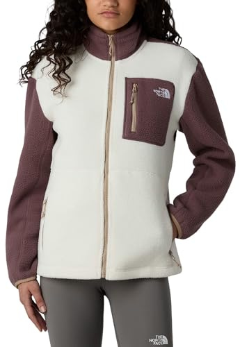 The North Face Damen Yumiori Full Zip Jacke, White Dune/Tawny Quartz, S