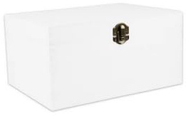 Holzbox mit Deckel Weiß – Aufbewahrungsbox aus Naturholz – Holzkiste zur Aufbewahrung & Dekoration – Weiße Holz-Kiste mit Deckel für Haushalt, Küche & Wohnzimmer – Deko Box aus Holz vielseitig nutzbar