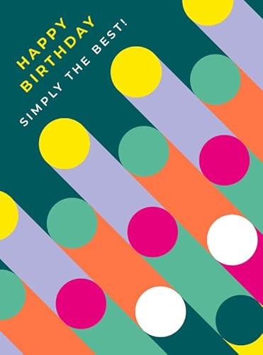 Stylish Birthday Card Simply the Best - Attractive Pattern Design Greeting Card