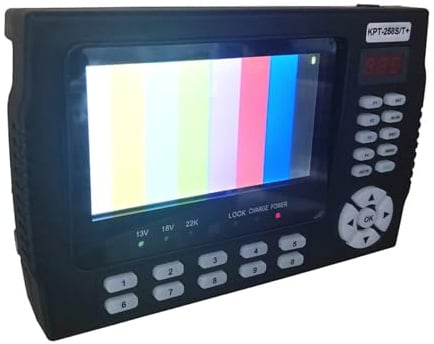 KPT-258S/T HD+AHD DVB-S2/T/T2/C Combo-Satellitenfinder-Messgerät mit 4,3-Zoll-LCD-Signalstärkemessgerät Für die Antenneninstallation(KPT-258ST with AHD)