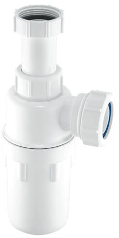 McAlpine 75mm Water Seal Resealing Adjustable Inlet Bottle Trap with Multifit Outlet 1.5 - C10AR