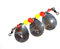 Tronixpro Super Spinner, drei Chrom-Spinner-Klingen mit Perlen