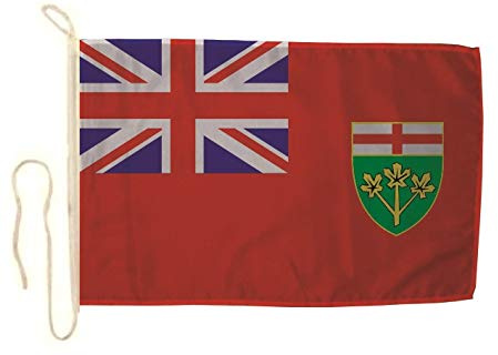U24 Fahne Flagge Ontario Bootsflagge Premiumqualität 20 x 30 cm