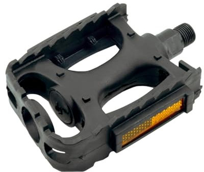 V BIKE W17/54 BTT MTB City Basic Reflektoren Gewinde Pedal mit 9/16 Fahrrad, 1 Paar