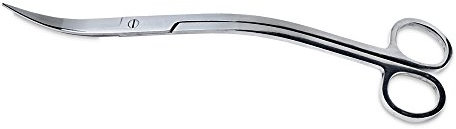 Dupla 80020 Scaping Tool Edelstahlschere, Gebogen, 235 x 4 mm