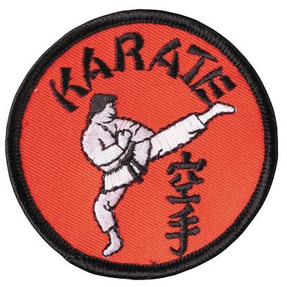 DEPICE Abzeichen Karate Kick Stickabzeichen Aufnäher gestickt Patch