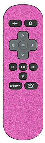 Gloss Glitter Jellybean Pink Skin Sticker for Remote Controllers (for NOW TV remote, Jellybean Pink)