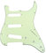 Musiclily SSS 11 Löcher Strat Pickguard Gitarren Schlagbrett für Fender USA/Mexican Standard Stratocaster Modern Style,3 lagig Mint