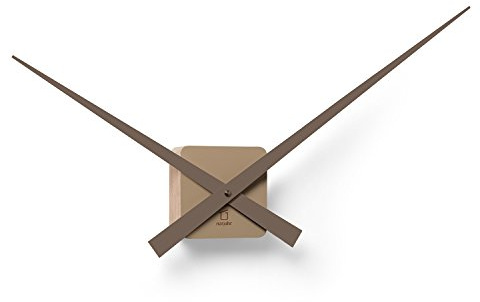 Natuhr Wanduhr Zeigeruhr Major - Braune Designuhr Holz nur Zeiger modern ø66cm (Zeiger braun)