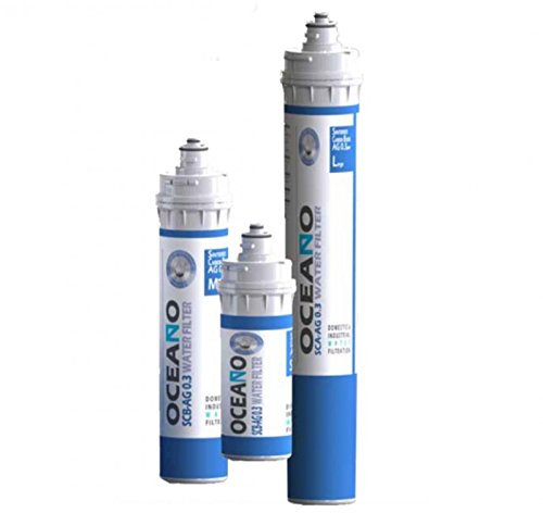Oceano Filtro Sintered Carbon Block AG 0,3 Micron con Membrana 0,1 Micron (Medium)