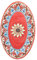 TOUCH MEL Vassoio ovale piccolo MADRID 36 x 22 cm