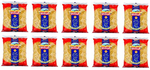 10x Pasta Divella 100% Italienisch N°65 Paternostini Rigati 500g