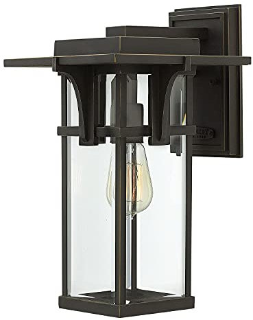 Licht-Erlebnisse Wandleuchte Außen in Bronze Aluminium IP44 Vintage handbemalt Außenwandlampe Laterne Haustür