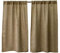 Valea Home Weiche Jute-Vorhänge, rustikal, natürlich, Hellbraun, für kleine Fenster, 114,3 cm Länge, Café, Küche, Vorhänge, 2 Vorhänge