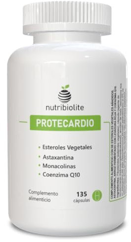 Riso Rosso Fermentato, Fitosteroli, Coenzima Q10 e una Dose Concentrata di Astaxantina per Colesterolo e Trigliceridi. 135 Capsule Vegane senza Additivi - Integratore Alimentare Protecardio