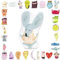 ANRO Anti-Stress Kinderkissen Kissen Zierkissen Dekokissen Schmusekissen Kuschelkissen mit Motiv Yoga Maus 55x36,5cm