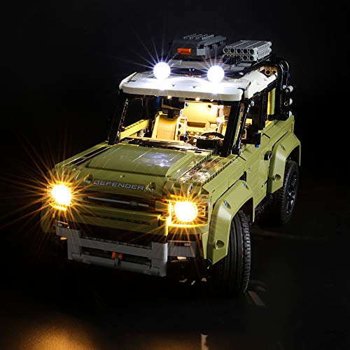 BRIKSMAX Led Beleuchtungsset für Lego Technic Land Rover Defender,Kompatibel Mit Lego 42110 Bausteinen Modell - Ohne Lego Set