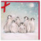 Clintons: Weihnachtskarte mit Pinguin-Gruppe