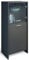 Domando Vitrine Matera skandinvisch Moderne Glasvitrine, Vitrinenschrank für Wohnzimmer, Soft-Close Scharnier gebürstete Aluminiumgriffe 53 x 120 x 36 cm Grau Graphit rechtsöffnend