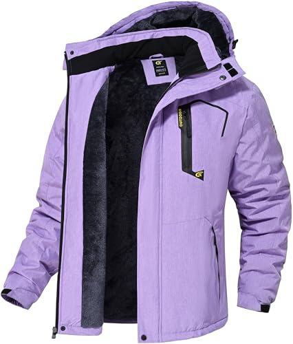 QPNGRP Herren wasserdichte Ski Snowboard Jacke Winddicht Winter Schnee Mantel