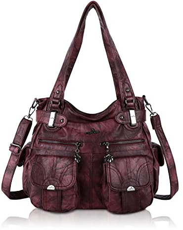 Angel Kiss Tasche Damen Handtasche weiches Taschen Schultertasche Henkeltaschen Umhängetaschen Tragetasche Tote Shopper Groß Hobo Tasche Viele Fächer tolle tasche für Frauen