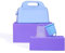 Beppy Coppetta Menstruale Combo Ocean: 2 Coppette Mestruali | Coppetta Menstruale Silicona Medicale (Blu/Trasparente)