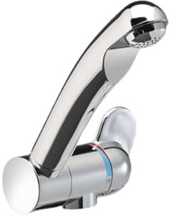 Reich Style 3005 Mischbatterie (gebogener Auslauf), Armaturen, Grau