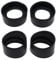 eMagTech 4PCS Eyepiece Cover for 32-36mm Stereo Microscope, Soft Rubber, Black