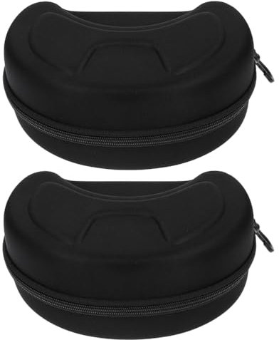 Healifty 2pcs boxes Large Size Glasses Snowboard Eyewear Goggles Storage Containers Ski Snow Eva Skiing Lightweight Goggles Outdoor Hard Case with Cases Travel Zipper Holders Motorbike
