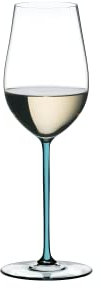 RIEDEL Fatto A Mano Riesling/Zinfandel, Einzelpackung, klares u. türkises Kristallglas,handgefertigt