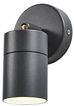 LITECRAFT Kenn Outdoor Wall Ceiling Adjustable Spotlight - (Anthracite, Single)