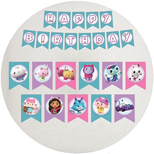 Fondant Tortenaufleger Tortenbild Geburtstag GABBY'S DOLLHOUSE K 4