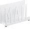 KALUROIL Mail Halter Weiss Metall Brief Sortierer Tischplatte Mail Ausschnitt Veranstalter Mail Brief Dokumenten Ständer mit Brieföffner für Desktop Haus Büro Schule（Weiss）