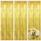 Lametta Vorhang,Glitzervorhang Lametta,Lametta Vorhang Gold,Party Deko,Glitzer Vorhang,Deko Geburtstag,Fringe Lametta Fotowand Hintergrund Metall Tinsel Valentinstag Girlande Luftballons Deko