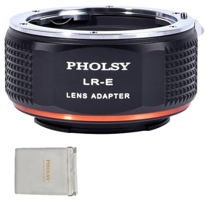 PHOLSY Manueller Objektivadapter: Kompatibel mit Leica R Objektiv und Sony E (NEX) Kameragehäuse