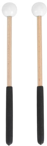 Percussion Mallet Gummihammer Percussion Xylophon Glockenschlägel Percussion Instrument Zubehör (WHITE)
