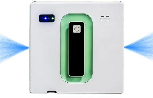 Smart Window Cleaner Robot, 2500Pa Strong Suction Window Cleaning Robot with Dual Water Spray, App/Remote/Voice Control, 50ML Water Tank, Power off Protection 20 Minutes, for Indoor High Rise Windows