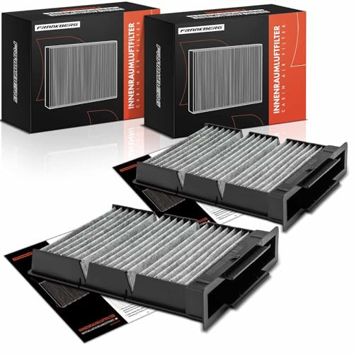 Frankberg 2x Filtro aria abitacolo Filtro antipolline Con Carbone attivo Compatibile con C1 PM PN 107 PM PN Aygo KGB1 WNB1 Aygo Combi/Berlina B1 2005-2014 Replace# CU2317