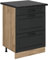 Vicco Meuble Cuisine R-Line, Anthracite Campagne, 60cm avec tiroirs, PT Anthracite
