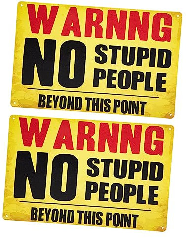 Milisten 2pièces Panneau Avertissement De Propriété Privée De Signes Décoratifs Pour Cour Et Jardin Résistant Aux Intempéries Design Vintage Haute Visibilité