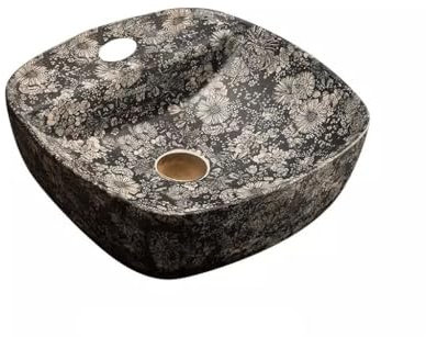 ADERFETBI Lavandino da bagno in ceramica per esterni retrò sopra il lavabo lavabo per la casa bagno lavabo lavabo lavabo singolo lavabo per balcone lavabo da bagno (A)