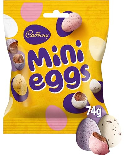 Cadbury Mini Eggs Bag, Crunchy Shells with Smooth Milk Chocolate Centres | Crunchy Shells Filled with Smooth Milk Chocolate, Perfect for Easter Egg Hunts & Gift Giving