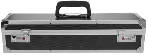 Homoyoyo Organisateur de Couteaux de Chef Portable 8 Emplacements en Aluminium Noir avec Serrure à Combinaison Boîte à Outils Rigide Légère Cuisine Cours Cuisine et Camping Mallette de