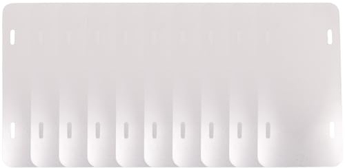 Flaroey Paquete de 10 Placas de SublimacióN en de 6 Pulgadas X 3 Pulgadas, Transferencia TéRmica de, Imagen de Bricolaje, Etiqueta de Placa de MatríCula de Aluminio