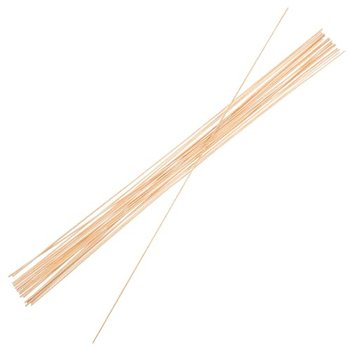 Toyvian Kit de Lamelles de Bambou Rondes 20 Pièces pour Bâtons de Cerf-Volant, Matériaux Faciles à Assembler pour Bricolage et Jeux en Plein Air Garçons et Filles