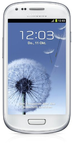 Samsung Galaxy GT-I8190N S3 mini NFC Smartphone débloqué 4 pouces 8 GB Android 4.1 Jelly Bean Blanc (import Europe)