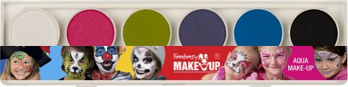 KREUL 37073 - Fantasy Aqua Make Up Fresh Colors, Malkasten 6 Farben, Schminke