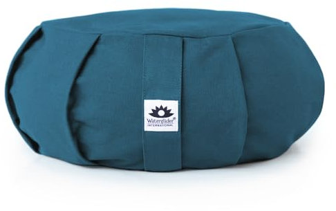 Zafu Yoga Meditation Kissen mit USA Buchweizen Hull Füllen, zertifiziert Bio Baumwolle 6 Farben
